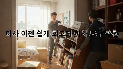 이사, 이젠 쉽게! 최고의 이사 도구 추천